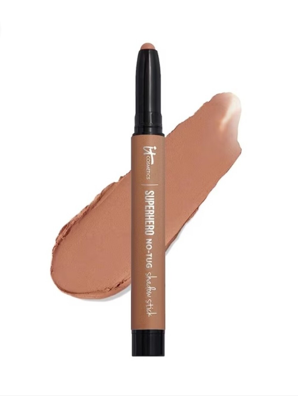 IT Cosmetics Superhero No-Tug Longwear Eyeshadow Stick tough tan